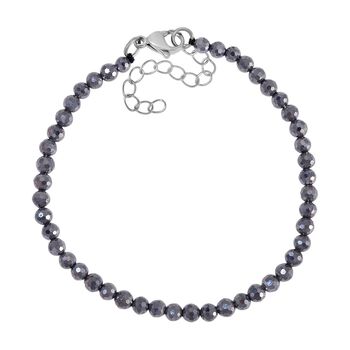 Terahertz Armband, flexibel (ca. 18 cm + 5 cm Extender), 316L Edelstahl rhodiniert ca. 25.00 ct