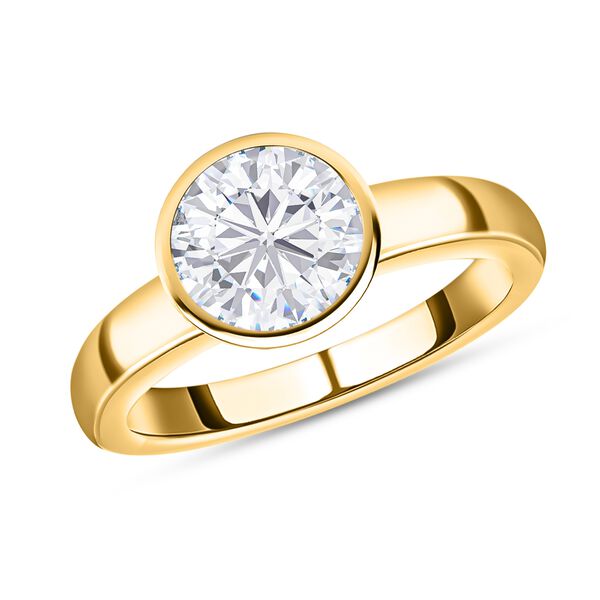 Nat&uuml;rlicher, wei&szlig;er Zirkon-Ring - 2,36 ct. image number 4