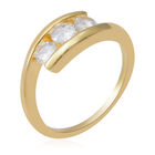 LUSTRO STELLA - Zirkonia Ring 925 Silber vergoldet (Größe 16.00) ca. 1,20 ct image number 2