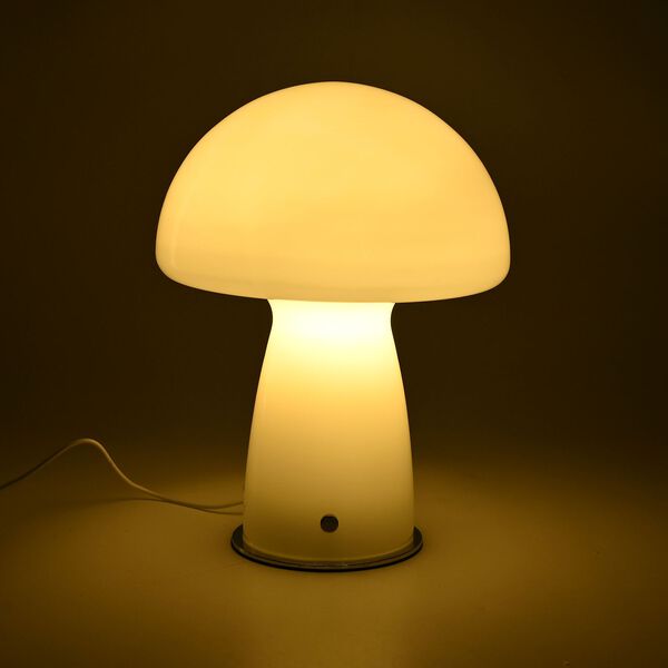 Minimalistische Glas-Pilzlampen mit Touch-Steuerung, Größe 22x28cm, Weiß image number 11