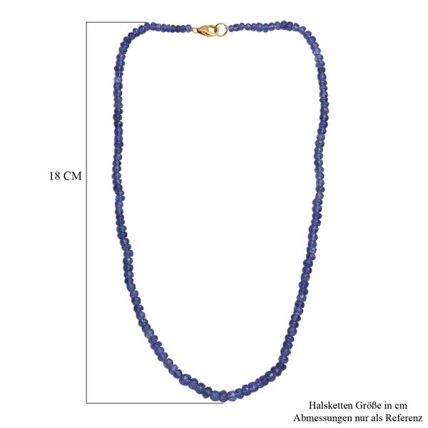 AAA Tansanit 45cm Halskette in 585 Gold - 90 ct. image number 5