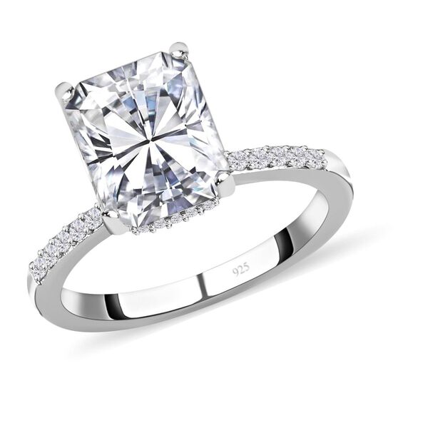 Moissanit Ring, ca. 3.62 ct image number 4