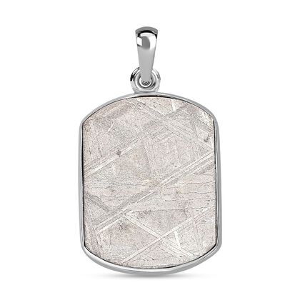 Meteorit Anh&auml;nger, 925 Silber platiniert, ca. 23.44 ct