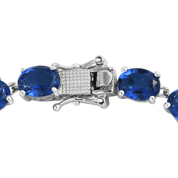 Ceylonfarbenes Quarz-Armband, 19 cm, 925 Silber platiniert - 23,92 ct.&nbsp; image number 5