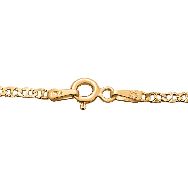 925 Silber vergoldet Kette, ca. 45 cm, ca. 2,61g image number 3