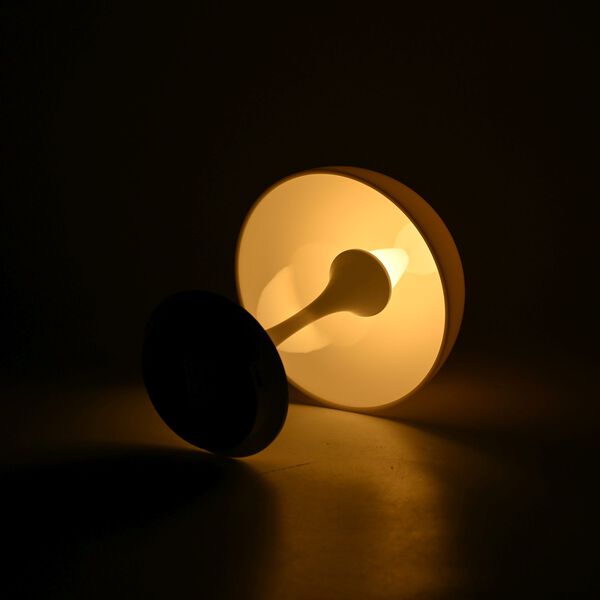 Kabellose Retro Pilz- Designerlampe  mit 3 Lichteinstellungen, weiß image number 11