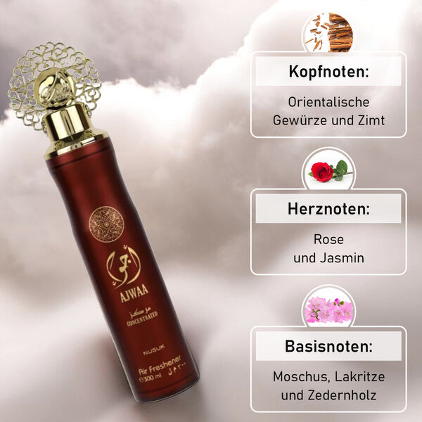 Nusuk Dubai Air Freshner AJWAA CONCENTRATED RED 300 ml image number 1