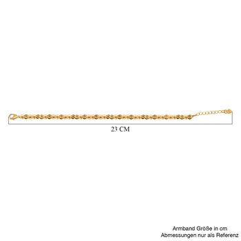Armband in Goldton, 19+5cm