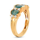 Grandidierit und Zirkon-Ring, 925 Silber vergoldet  ca. 1,43 ct image number 4