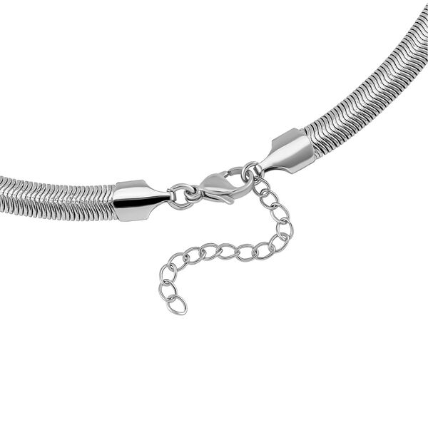 Herz Halskette in Silberton, 45+5 cm image number 6