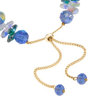 Mehrfarbiger Kristall Armband ca. Flexibles cm Std Gelb