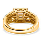 Golden kaiserlicher Topas und Zirkon Ring 925 Silber 585 Vergoldet image number 5