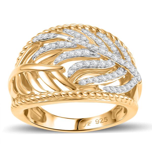 J Francis gefertigt mit SWAROVSKI- Zweifarbiger Swarovski Zirkonia-Ring image number 4