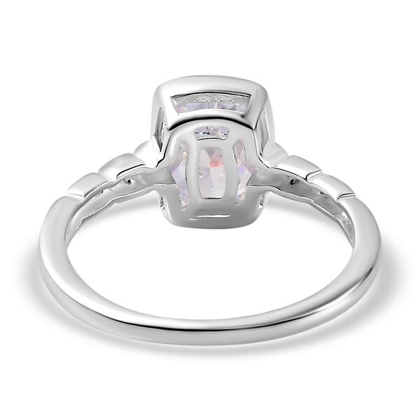 Weißer Zirkonia-Solitär-Ring in Silber, 2,22 ct. image number 6