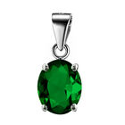 Smaragd Kristall Anhänger 925 Silber