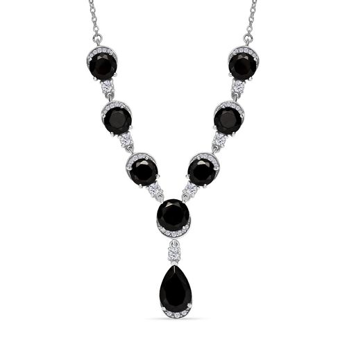 D'Joy Elite Shungit Halskette ca. 45 cm 925 Silber rhodiniert ca. 10,28 ct. image number 0