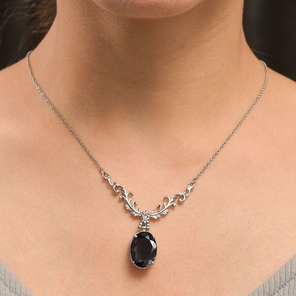 Alexandrit Triplett Quarz 45cm Halskette - 12,27 ct. image number 2