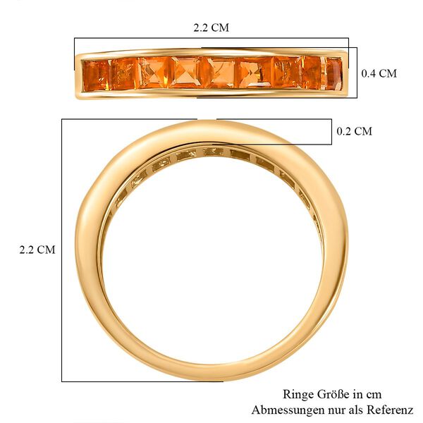 AA Salamanca Feueropal Ring 925 Silber 750 Gelbgold Vermeil (Größe 20.00) ca. 0,61 ct image number 7