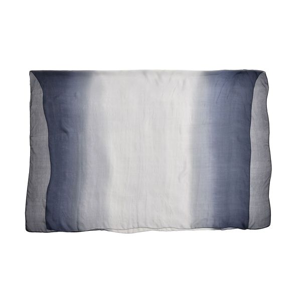 LA MAREY handgemalter Damen Schal aus Seidenchiffon, Grau image number 2