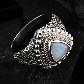 Royal Bali Kollektion- Nat&uuml;rlicher, &auml;thiopischer Welo Opal Ring - 1 ct.