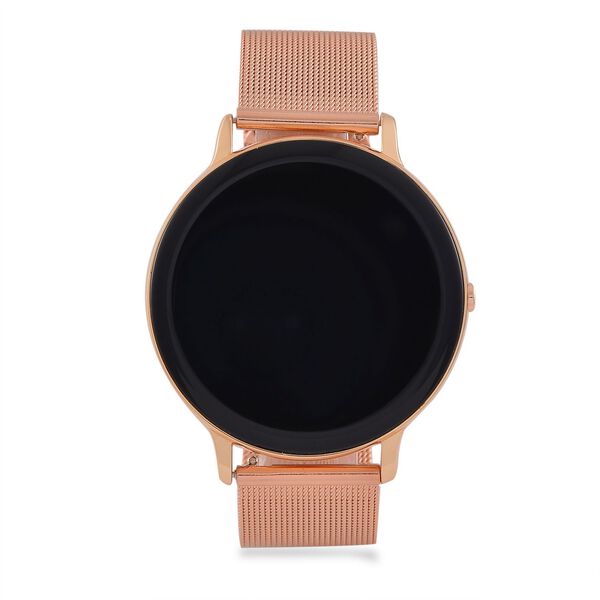 Eleganz Mesh HiWatch Plus, Ros&eacute;gold Smartwatch mit Dual-Modus Bluetooth, 1,28" IPS Display und Wassergesch&uuml;tztes Design image number 4