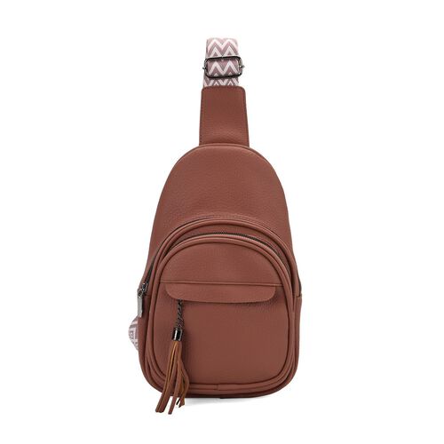 PU Brusttasche, 19x10x30cm, Rosa image number 0