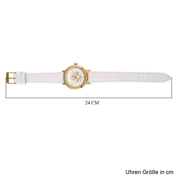 William Hunt - Moissanit Uhr, Swiss Ronda Uhrwerk, Reiner Edelstahl, goldfarben, ca. 0.20 ct image number 7