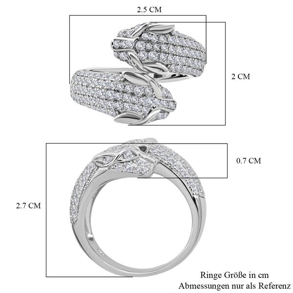 LUSTRO STELLA weißer Zirkonia Ring image number 6