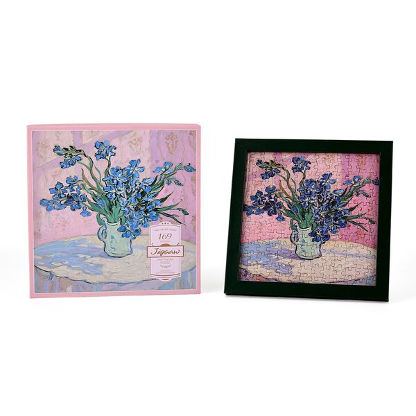 LIVMORE DIY Bilderrahmen Puzzle Bastelset, 169 Teile, Blumenstrau&szlig;, 18,1x13x18,1cm, Rosa image number 7