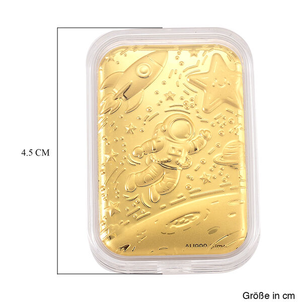999er Goldfolie, Kosmisches Design, 10mg, 3,1x4,5cm image number 5