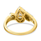 AAA Turkizit und Diamant-Ring, I2 G-H, 585 Gelbgold (Größe 18.00) ca. 1,37 ct image number 5