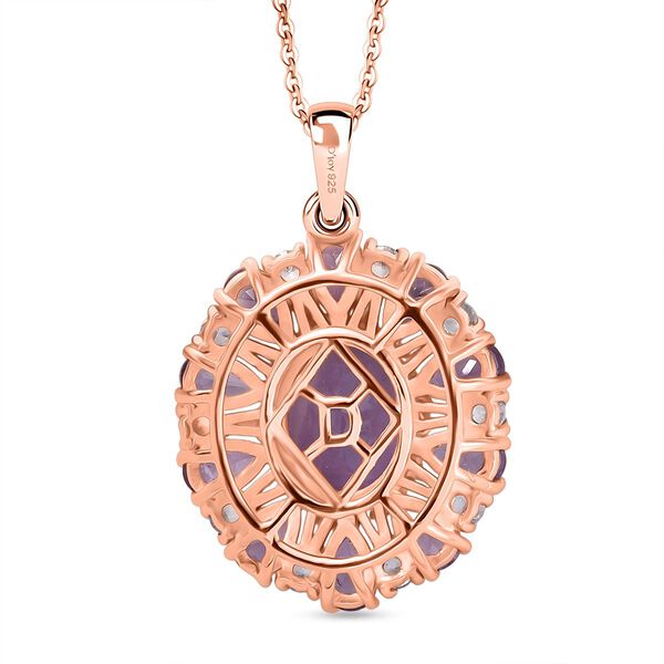 AA Rose De France Amethyst Schmuckset ca. 50 cm, 925 Silber 750 Ros&eacute;gold Vermeil ca. 6,30 ct. image number 5