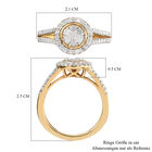 Diamant Ring, 925 Silber vergoldet  ca. 0,50 ct image number 6