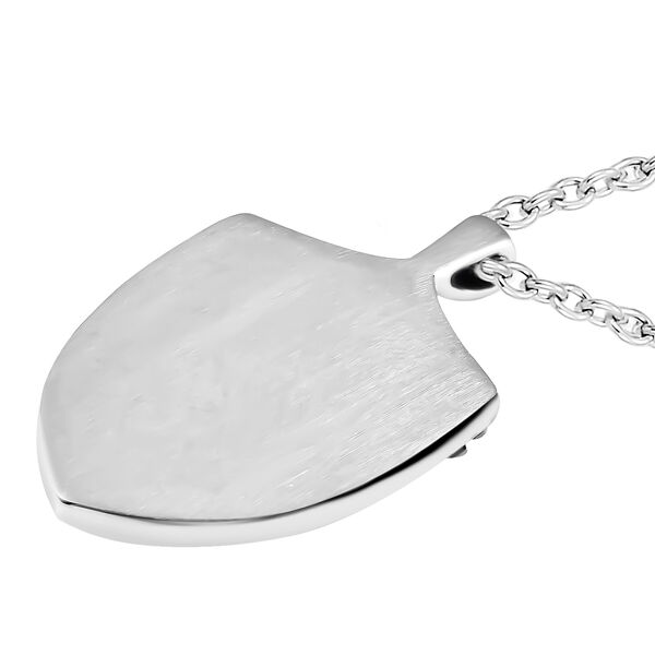 Schwarz gefärbter Achat-Anhänger mit 60 cm Kette - 26,30 ct. image number 4