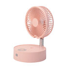 Kabelloser, faltbarer Ventilator mit integriertem Luftbefeuchter, USB-Anschluss, Rosa image number 1