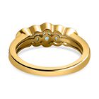 Kolumbianischer Smaragd Ring, 925 Silber Gelbgold Vermeil (Größe 19.00) ca. 1.07 ct image number 5