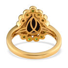 Ammolit und Natürlicher Chromdiopsid Ring 925 Silber vergoldet  ca. 1,75 ct image number 5