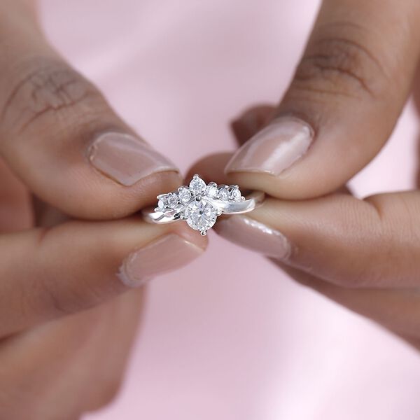 Moissanit Ring, ca. 0,72 ct image number 3