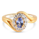 Tansanit und Zirkon Ring - 0,95 ct. image number 0