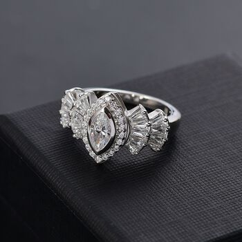 J Francis gefertigt mit SWAROVSKI- Swarovski Zirkonia Ring