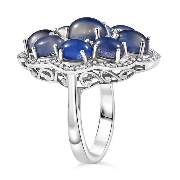 D'Joy Aurora Mondstein und Zirkon Ring - 6,73 ct. image number 5