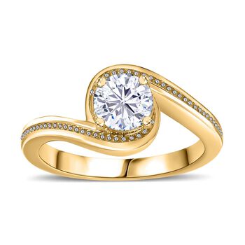 Moissanit Ring,  ca. 0,71 ct