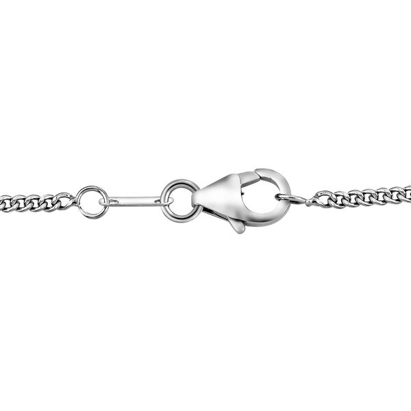 Smaragd-Quarz-Triplette Halskette, ca. 45 cm, 925 Silber platiniert, ca. 26.73 ct image number 4