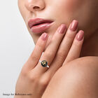 Shungit Ring 925 Silber Bicolor  ca. 10,75 ct image number 2