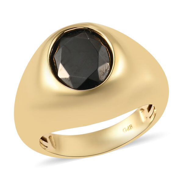 Elite Shungit Ring Messing IP-Gold  ca. 3,19 ct image number 4