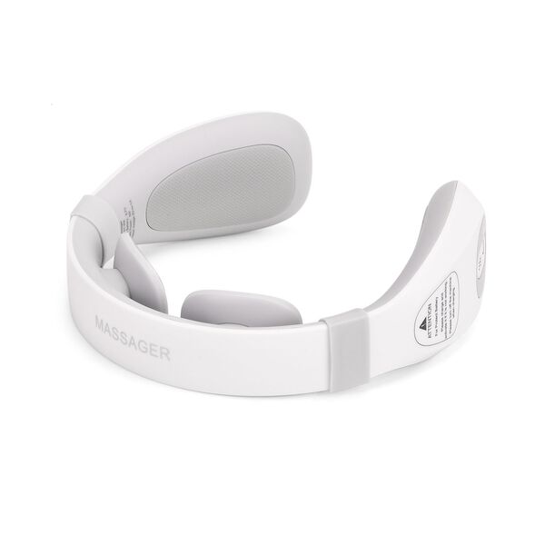 EMS Nackenmassageger&auml;t, 6 Modi, 15 Intensit&auml;ten, W&auml;rmfunktion und 1200 mAh Akku, 17,5x16x5,5cm, Wei&szlig; image number 5