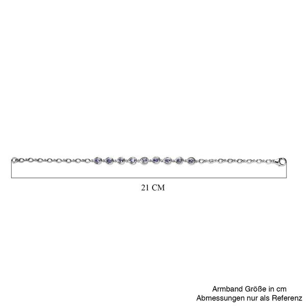 Tansanit-Armband in Silber, 1,31 ct. image number 5