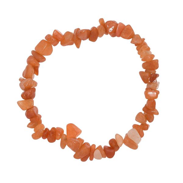 4er-Set - Flexible afrikanischer Amethyst, rote Aventurin, Labradorit und wei&szlig;e Mondstein-Armb&auml;nder - 325 ct. image number 6