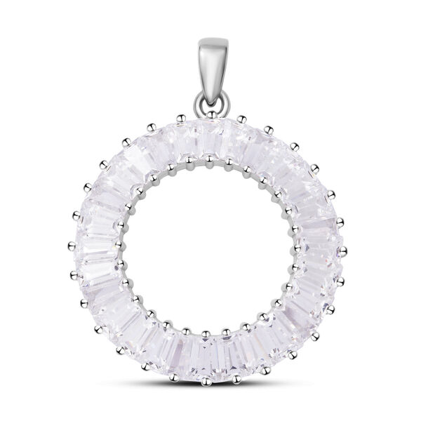 LUSTRO STELLA wei&szlig;er Zirkonia-Anh&auml;nger - 5,14 ct.