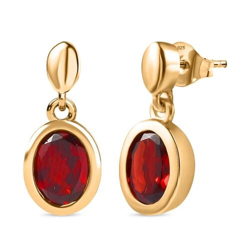 Rote Granat-Ohrringe - 2,92 ct. image number 0